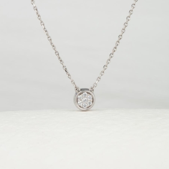 Collier femme en Or Blanc 18 Carats Ref 68222 | Chichkhane