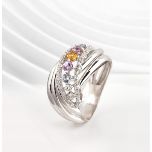 Bague femme en Or Blanc 18 Carats Ref 66355 | Chichkhane