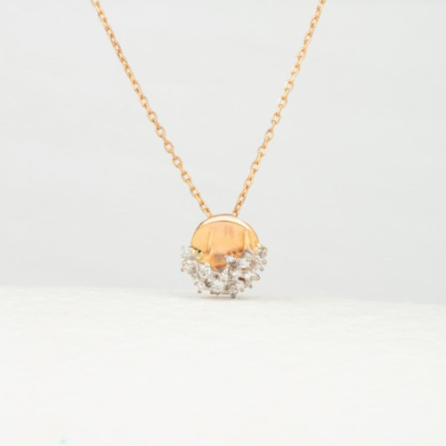 Collier femme en Or Bicolore  18 Carats Ref 67550 | Chichkhane