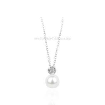 Collier femme en Or Blanc 18 Carats Ref 65500 | Chichkhane