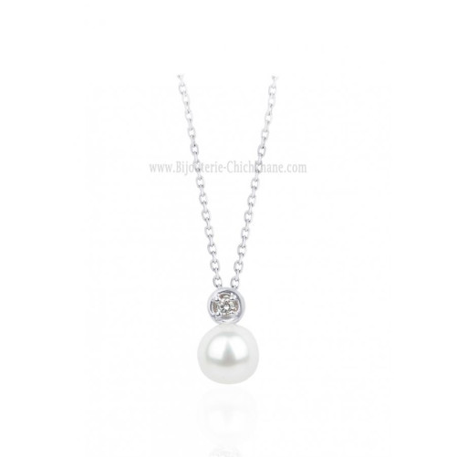 Collier femme en Or Blanc 18 Carats Ref 65500 | Chichkhane