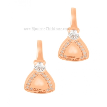 Boucles d'oreilles femme en Or Rose 18 Carats Ref 65474 | Chichkhane