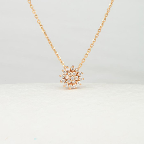 Collier femme en Or Rose 18 Carats Ref 67010 | Chichkhane