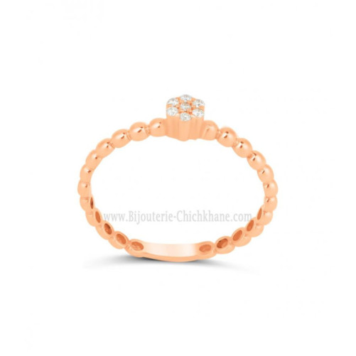 Solitaire femme en Or Rose 18 Carats Ref 65435 | Chichkhane