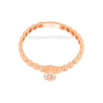 Solitaire femme en Or Rose 18 Carats Ref 65435 | Chichkhane