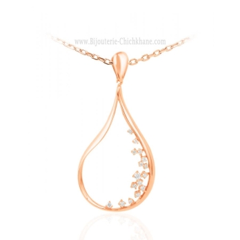 Pendentif femme en Or Rose 18 Carats Ref 65411 | Chichkhane