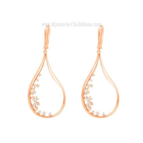 Boucles D'oreilles Diamants 65412