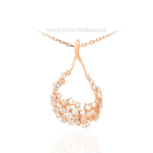 Pendentif femme en Or Rose 18 Carats Ref 65408 | Chichkhane