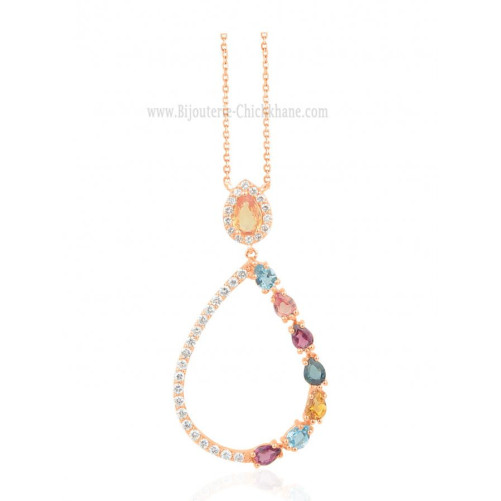 Collier femme en Or Rose 18 Carats Ref 65364 | Chichkhane
