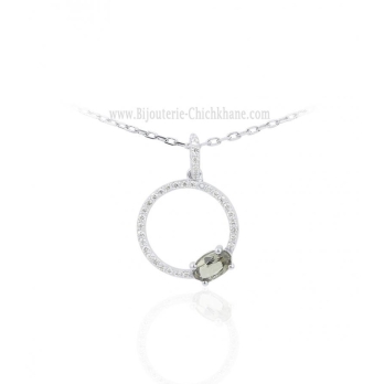 Pendentif femme en Or Blanc 18 Carats Ref 65360 | Chichkhane