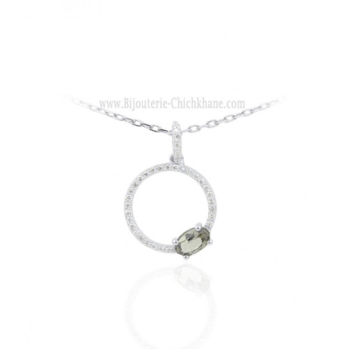 Pendentif femme en Or Blanc 18 Carats Ref 65360 | Chichkhane