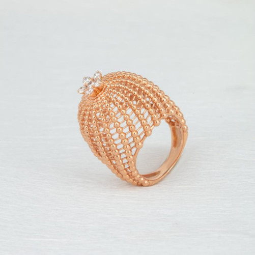 Bague femme en Or Rose 18 Carats Ref 63940 | Chichkhane