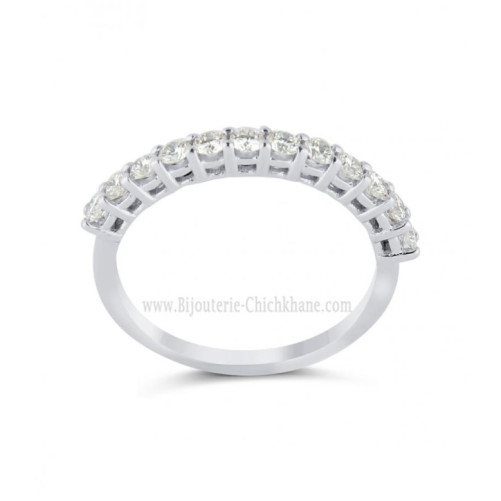 Alliance femme en Or Blanc 18 Carats Ref 65250 | Chichkhane